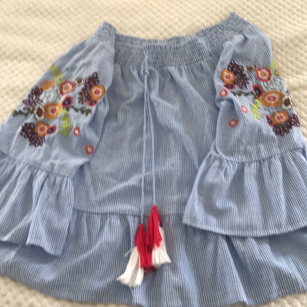 Bohemian embroidered blouse